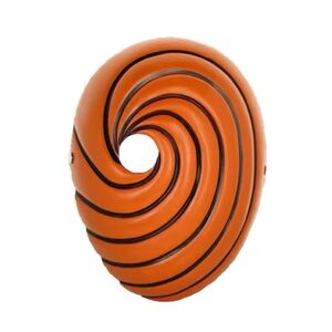 Orange and Black Swirl Art Sculpture